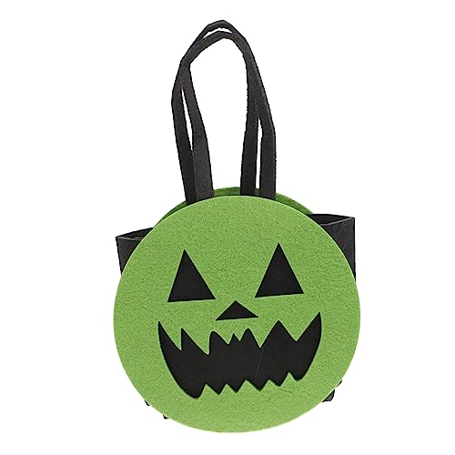 Cabilock Halloween-Süßigkeitsbeutel Halloween-Partytüten Halloween-Windsack Partytaschen Maske halloween bag halloweentüten Halloween-Geschenktüten Halloween-Süßigkeitshalter Vlies Green von Cabilock