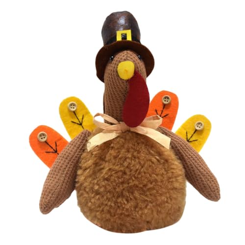 Cabilock Handgefertigte Thanksgiving Truthahn Puppe Plüschdekoration Weiches Kuscheltier Für Herbst Fotografie Tischdeko Cabilock Handgefertigte Thanksgiving Truthahn Puppe Plüschdekoration Weiches Kuscheltier Für Herbst Fotografie Tischdeko von Cabilock