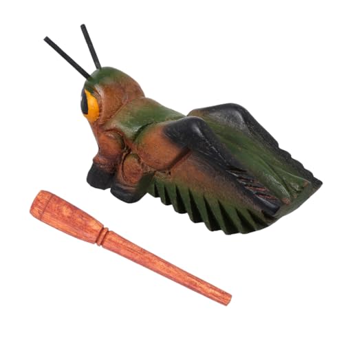 Cabilock Heuschrecke-Verzierung Cricket-Figur Heuschrecke Figur Couchtischdekor Bauernhaus- Frosch-Instrument dekoartikel Tischtierdekor Tierfigur aus Holz hölzern Green von Cabilock