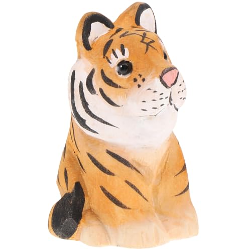 Cabilock Holz-Tiger-Ornament Cool Plus Drachen Sachen Plüsch Sensor Golfabdeckungen Nachtlicht Figuren Gans Babylampe Kinderzimmer Streifen Interaktiv Tiere Tragbare Lampe von Cabilock