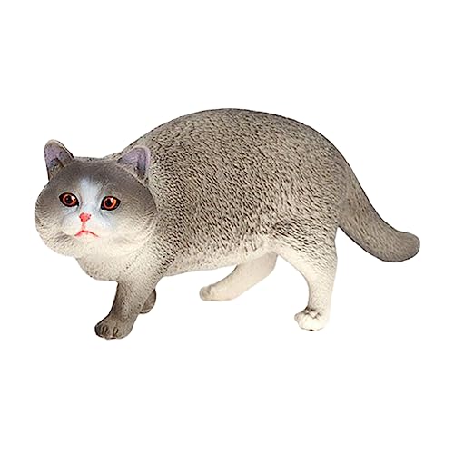 Cabilock Katzen Ornamente Miniatur Dekoration Spielzeug Pädagogisches Kätzchen Modell Mini Spielzeug Katzenfiguren Spielset Mini Stuffies Sammlerstück Katzenfiguren von Cabilock