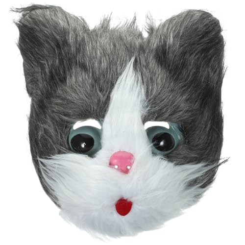 Cabilock Süße Katzenmaske Plüsch Halloween-katzenmaske Partyzubehör Karnevalskostüme Cosplay-masken von Cabilock