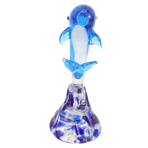 Cabilock Kreative Kleine -tischdekoration Babyspielzeug Plüsch Wasserspielzeug Schwimmbad Schildkröte Hai Meerjungfrau Geburtstagsdekoration Strand Sprinkler Delphin-Statue Glas von Cabilock