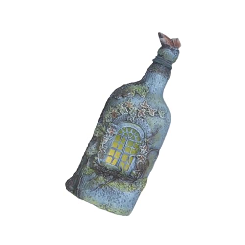 Cabilock Leuchtende Dekorative Flasche Gartengeführte Statuen Leuchtendes Led-Flaschen-nachtlicht Led-Flaschen-nachtlampe Solarlampe Für Den Außenbereich Heimdekoration Harz Sky-Blue von Cabilock