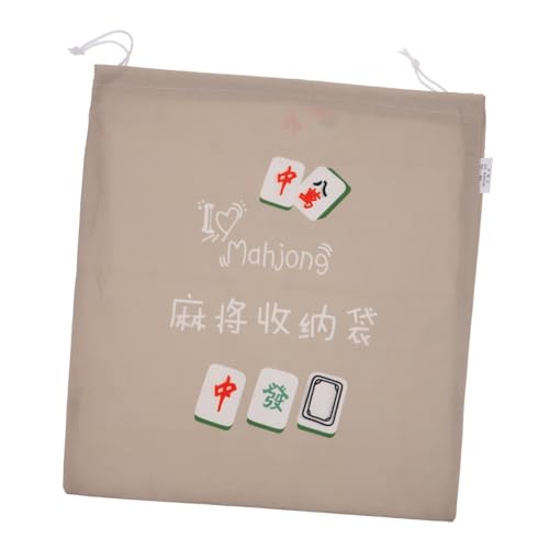 Cabilock Mahjong-Aufbewahrungstasche Leere Mahjong-Tasche Mahjong-Fliesen-Tasche Mahjong-schutzhülle Mahjong-Tragetasche Mahjong-Einkaufstasche Nur Mahjong-Fall Oxford-Stoff Khaki von Cabilock