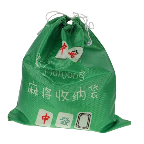 Cabilock Mahjong-aufbewahrungstasche Nur Mahjong-fall Schmuckbeutel Mit Kordelzug Leere Spieltasche Mit Kordelzug Mahjong-schutzhülle Mahjong-spieltasche Mahjong-beutel Oxford-stoff Green von Cabilock