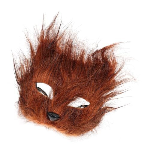 Cabilock Maske pelziges Kostüm Halloween-Party- Halloween-Kostüm Fuchs zum Dekorieren Halloween-Partybevorzugung Halloween- Cosplay-Kostüme Partyzubehör Kunstpelz Brown von Cabilock