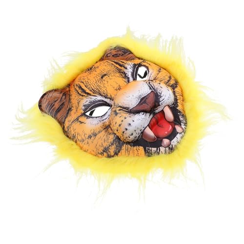 Cabilock Maske verkleiden gruselige Maske gruselig Halloween-Tigermaske -Halloween-Maske Halloween Cosplay Maske Theater Maske Halbmasken-Cosplay Tierkostüm für Erwachsene Polyester von Cabilock