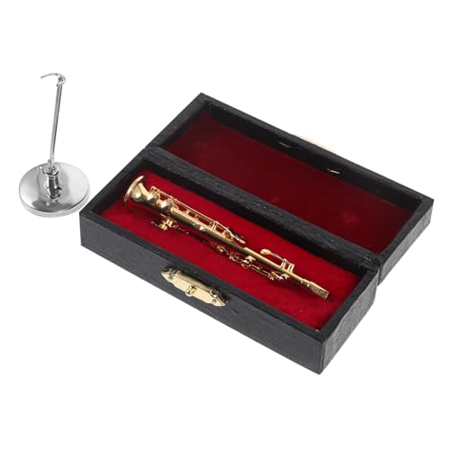 Cabilock Mini-Saxophon-Modell Saxophon für Musikliebhaber Tischdekoration Realistisches Kupfer-miniaturinstrument von Cabilock