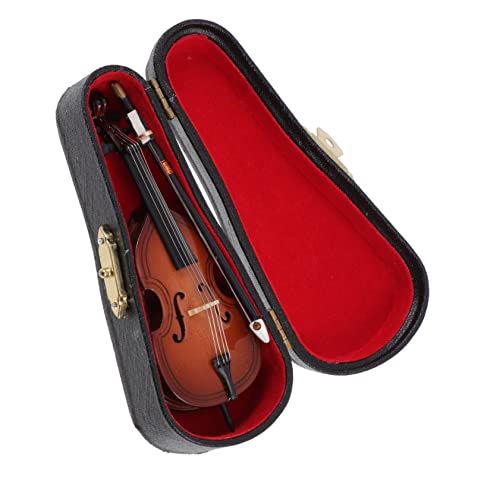 Cabilock Miniatur Bass Modell 10cm Mit Ständer Und Koffer Deko Für Musikliebhaber Ideales Für Sammler Und Musikfreunde Feine Instrumenten Nachbildung Dekoration von Cabilock