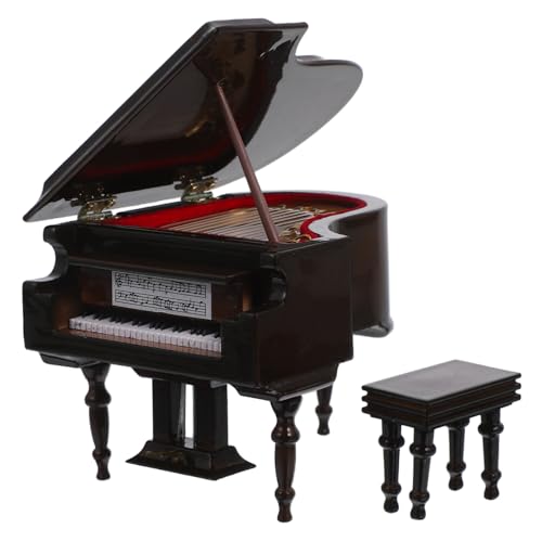 Cabilock Miniatur Flügel Klavier Modell Miniaturspielzeug Ornament für Puppenhaus Musikliebhaber Stilvolle Wohnkultur Kompakte Dekoration Cabilock Miniatur Flügel Klavier Modell Miniaturspielzeug Ornament für Puppenhaus Musikliebhaber Stilvolle Wohnkultur Kompakte Dekoration von Cabilock