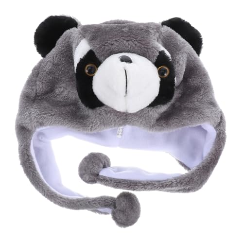 Cabilock Niedlicher Plüsch Waschbär Hut für Erwachsene Weiche Warme Beanie Mütze mit Ohren für Halloween Weihnachtsfeiern und Kostüme Interaktives Accessoire für Winter Events Cabilock Niedlicher Plüsch Waschbär Hut für Erwachsene Weiche Warme Beanie Mütze mit Ohren für Halloween Weihnachtsfeiern und Kostüme Interaktives Accessoire für Winter Events von Cabilock