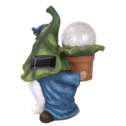 Cabilock Ornamente aus Harz Gartenstatue Solar- Outdoor-Ornamente Figur Finger bürodeko büro Dekoration solar lamp solarleuchtem solarlaternen Lampe aus Kunstharz Desktop-Ornament-Licht von Cabilock