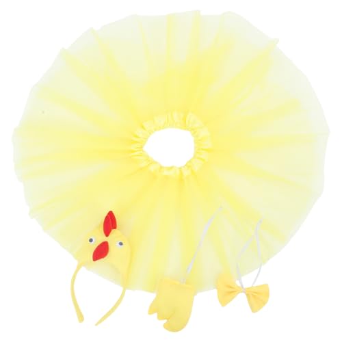 Cabilock Ostern Huhn Kostüm Stirnband Tutu Fliege Cosplay Outfit Erwachsene Party Liefert von Cabilock