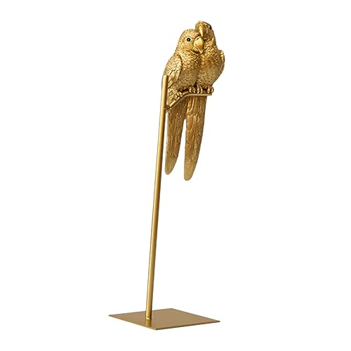 Cabilock Papageien Ornamente Garten Miniaturfiguren Tisch Papageien Verzierung Vogel Papageien Ornament Spielzeug Für Draußen Liebesvögel Statue Für Drinnen Und Draußen Papageien von Cabilock