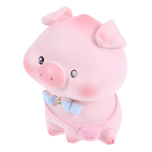 Cabilock Pfirsich Ornament Auto Wackelkopf Puppe Auto Interieur Niedliches Tiermodell Statue Tierfiguren Figur Figur Sparschwein Miniatur von Cabilock