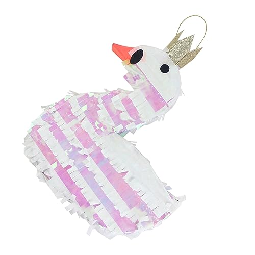 Cabilock Piñata Schwan-pinata Geburtstagsballon Babyspielzeug Gefülltes Spielzeug Pinata-süßigkeitsspielzeug Spielzeugschwan Spielzeug Für Kleinkinder Schwanenspielzeug Weiß Pappe von Cabilock