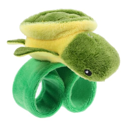 Cabilock Plüschring Animal-Slap-armbänder Tierarmbänder Süßes Schnapparmband Schlagarmband Kuscheltiere Schlagarmbänder Für Kinder Schlagarmbänder Für Jungen Dark Green Pp Baumwolle von Cabilock