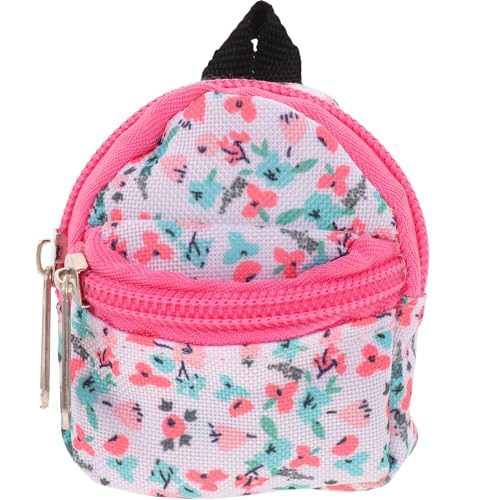 Cabilock Puppenrucksack Kleines Rucksackspielzeug Puppenschrank Mini- -dekor Süße Puppe Mini-puppenrucksäcke Süße Minitaschen Mini- -Rucksack Spielpaket Miniatur Polyester Mikroszene von Cabilock