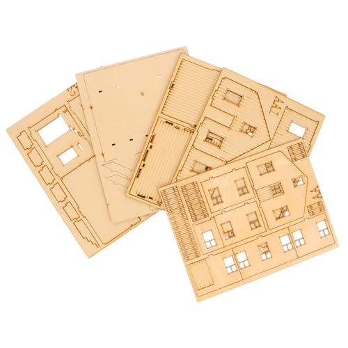 Cabilock Puzzle Holzmodell Spielzeug Wargaming Miniatur Gebäude Modell Modell Bürgerkrieg Spielzeug Arbeitsschuppen Mechanisch 3D Puzzle Miniatur Gelände DIY Denkaufgabe Projekte Golden von Cabilock