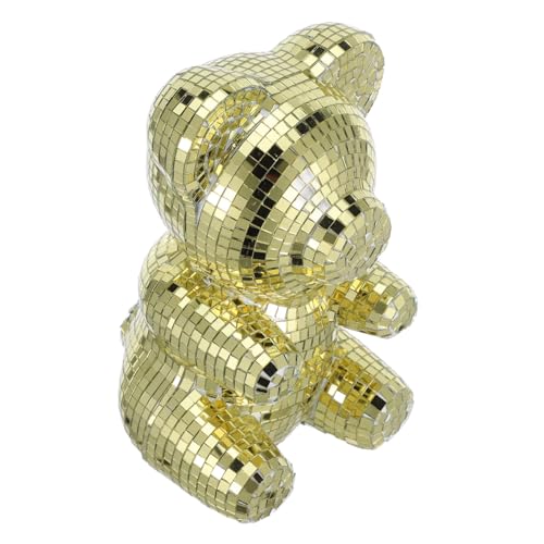 Cabilock Reflektierende Dekorative Ornamente Disco Kugel Statue Disco Desktop Dekoration Spiegelkugel Dekor Glitzernde Disco Kugel Reflektierende Spiegelkugeln Reflektierende Disco von Cabilock