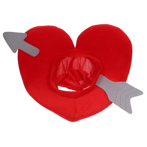 Cabilock Rotes Herz Kostüm Hut Cupid Kopfstück Valentinstag Party Accessoire für Foto Requisiten Lustiges Karneval Zubehör Cabilock Rotes Herz Kostüm Hut Cupid Kopfstück Valentinstag Party Accessoire für Foto Requisiten Lustiges Karneval Zubehör von Cabilock