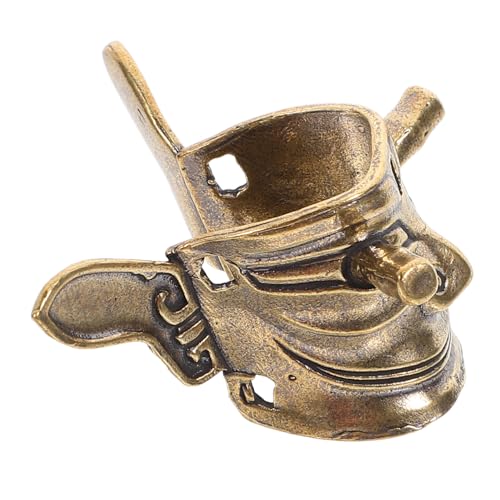 Cabilock Sanxingdui Messingwaren Halskette Vintage Schmuck Halloween Maske Buddhistischer Schmuck Teufelskopf Anhänger Teufels Charm Menschliches Gesicht Charm Messing Schmuck von Cabilock