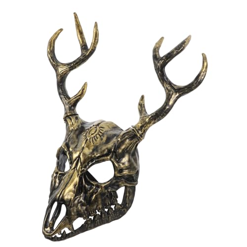 Cabilock Schafmaske goldene maske Halloween-Maske realistische maske halloween masken Hörnerkostüm für Erwachsene Maskerade-Masken für Männer realistische gehörnte Maske Hirsch Maske Schaum von Cabilock