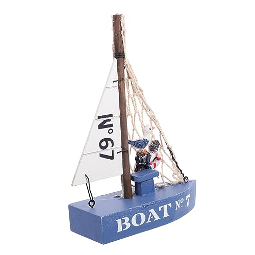 Cabilock Nautisches Bootsmodell Ornament Aus Holz Segelschiff für Weihnachtsschmuck Mediterranes von Cabilock