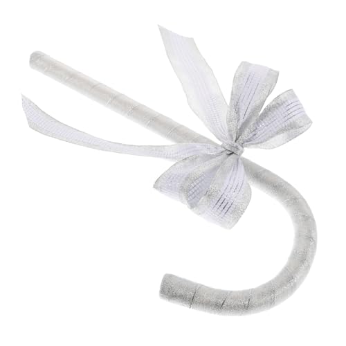 Cabilock Silberner Kostüm Gehenstock mit Modischer Schleife Rollenspiel Requisite Langlebiger Verstellbarer Spazierstock für Geburtstagsfeiern und Festliche Anlässe Cabilock Silberner Kostüm Gehenstock mit Modischer Schleife Rollenspiel Requisite Langlebiger Verstellbarer Spazierstock für Geburtstagsfeiern und Festliche Anlässe von Cabilock