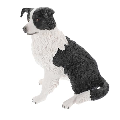 Cabilock Simulation Haustier Hund Tiere Spielzeug Spielset Hund Sammlerfigur Lebensechter Hund Kleine Hundefiguren Hundefigur Hundestatue Border Collie Hundefigur Realistische von Cabilock