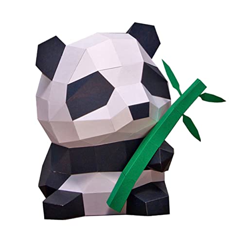 Cabilock Tierisches 3D-Papiermodell Kuscheltiere für Mädchen Bausatz Mini- Figur Jumbo DIY-Bastelstatue aus Papier 3D-Papierspielzeug in Panda-Form dreidimensionales Papiermodell von Cabilock