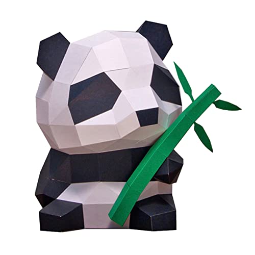 Cabilock Tierisches 3D-Papiermodell Plüsch-Schlüsselanhänger Panda-Zeug Panda-Bastelset Notizblöcke bastelset bastelzeug für Toy Panda-Origami-Papier DIY-Tier-Papierhandwerk von Cabilock