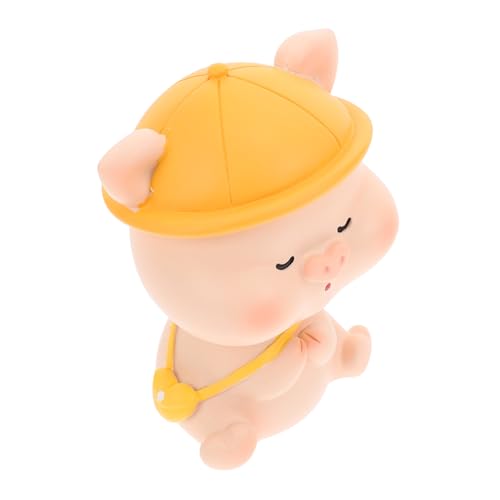 Cabilock Wackelkopf Sparschwein Ornament Kinderspielzeug Autos Spielzeug Mikro Spielzeug Schweinemodell Kuchendekoration Dekorationen Für Salas De Casa Kinder Sparschwein Mini von Cabilock