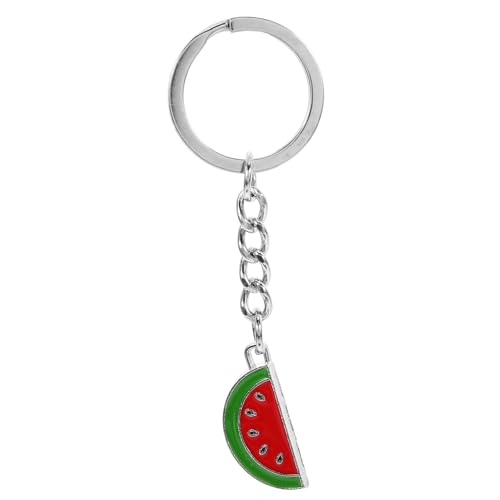 Cabilock Wassermelonen-Schlüsselanhänger Süßer Obst-Schlüsselanhänger Süßer Wassermelonenscheiben-Anhänger Hawaii-Frucht-Schlüsselanhänger Sommer-Wassermelonen-Anhänger Für Handtasche von Cabilock