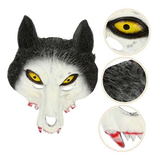 Cabilock Wolfsmaske Tiermaske Cosplay Requisiten Maskerade Maske Party Cosplay Requisite Maske Für Festival Halloween Tiermaske Requisite Schöne Masken Maske Für Outdoor von Cabilock