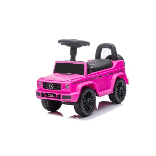 Cabino Rutschauto Rutscher Mercedes Benz G-klasse Rutschfahrzeug mit Kofferraum und Sound (Pink) von Cabino