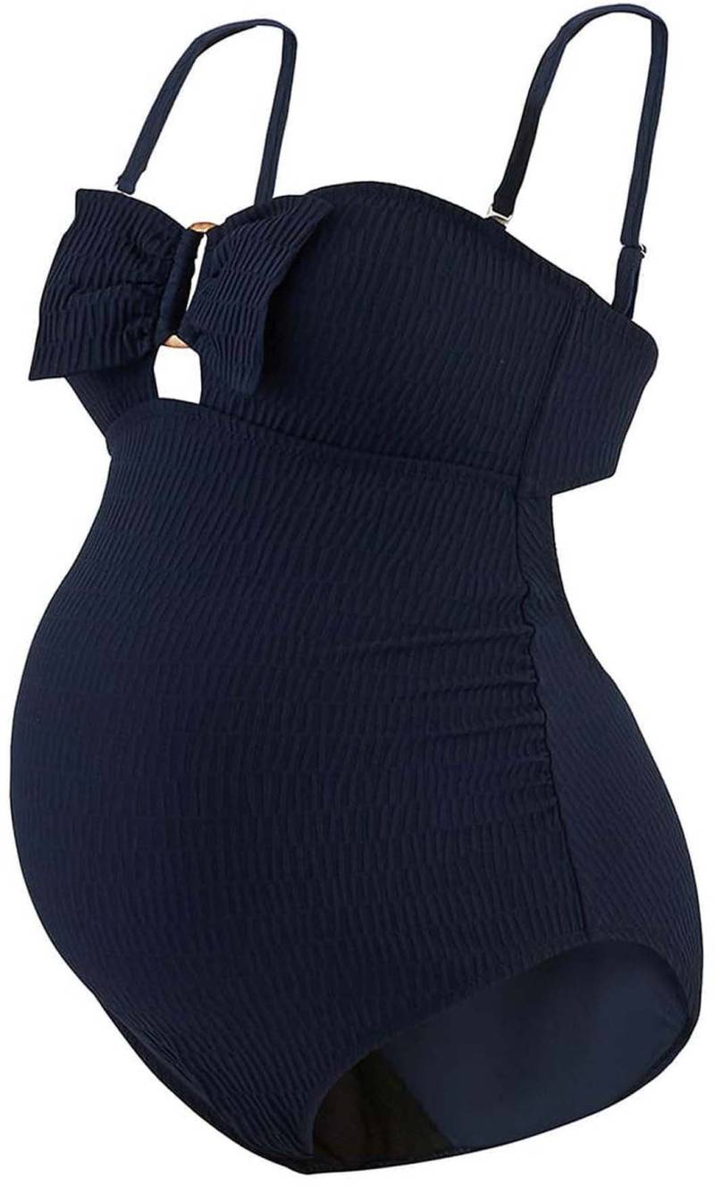 Cache Coeur Bamboo Umstandsbademode, Navy Blue, L von Cache Coeur