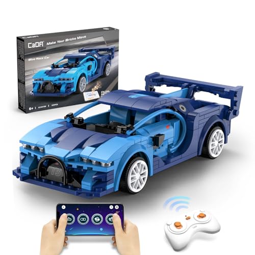 CaDA Ferngesteuertes Auto Klemmbausteine Dual Control 325Pcs Blau C51073W Rc Auto Bausteine Set Spielzeug ab 2 Jahre,STEM Auto Spielzeug Klemmbaustein… von CaDA