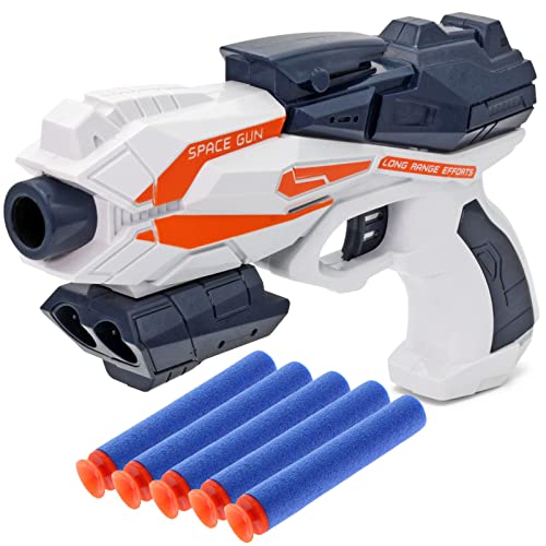 RAVIL-5 Spielzeug Pistole Dartblaster Kinder Dart Gun Blaster Lauf Space Gun von Cadofe