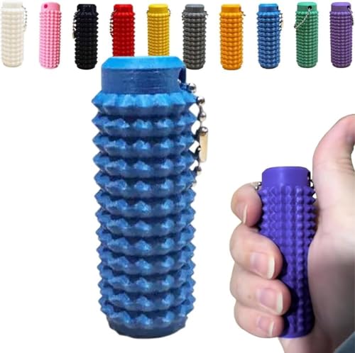 Spiky-Grippie-Stim Schlüsselanhänger, Angstlinderung, Schmerzen, Stim, Bumpy, Fidget-Schlüsselanhänger, Stress, ADHS, tragbarer Mini-Roller, Massage-Schlüsselanhänger, beruhigender Schlüsselanhänger, von Caduola