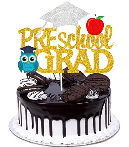 Congrats Class Of 2022 Graduation Cake Topper – Senior 2022 Schwarz Glitter Diploma Kuchenzubehör – Congrats Grade College Master Graduation Party Dekoration von Caiwowo