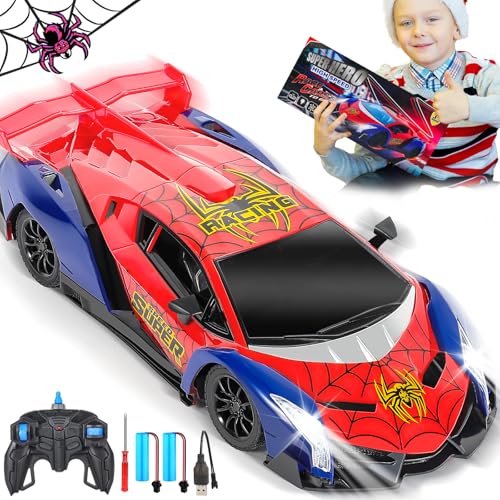 Calantre Spider Ferngesteuertes Auto, ferngesteuertes Auto Spielzeug für Jungen Kinder Hobby Rennauto Spielzeug mit Scheinwerfer, Geburtstagsgeschenk für 3 4 5 6 7 8 9 Jahre alte Jungen Mädchen Calantre Spider Ferngesteuertes Auto, ferngesteuertes Auto Spielzeug für Jungen Kinder Hobby Rennauto Spielzeug mit Scheinwerfer, Geburtstagsgeschenk für 3 4 5 6 7 8 9 Jahre alte Jungen Mädchen von Calantre