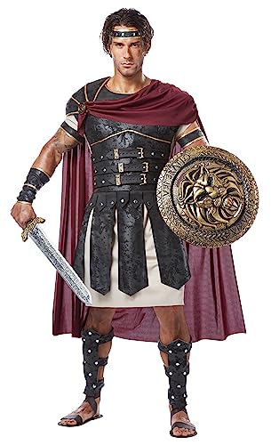 California Costumes CS969614/S Greek/Roman Kostüm für Erwachsene, unisex-adult, Schwarz/Burgunderrot, S von California Costumes