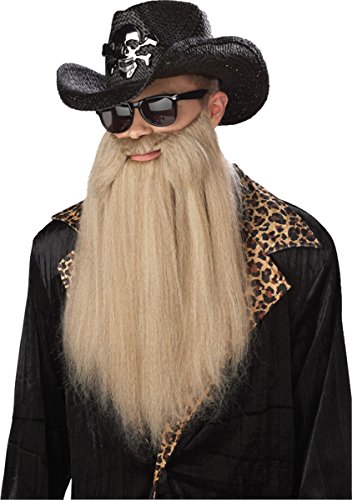 CALIFORNIA COSTUMES Rocker Vollbart Sharp Dressed Man blond von California Costumes