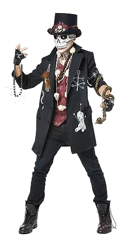 California Costumes CCC-8120-129 Plus Voodoo Dude Kostüm für Herren Standard Black Character, One Size von California Costumes