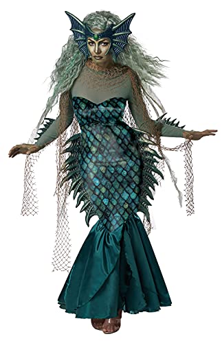 California Costumes Damen Dark Sea Sirene Damenkostüm L Erwachsenenkostüme, grün/blau, Large von California Costumes