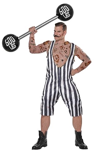 California Costumes Herren Vintage Zirkus Strongman Halloween Kostüm Erwachsene - mehrfarbig - L (107/112 cm Brust) von California Costumes