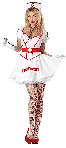 California Costumes Plus Size Krankenschwester Heartbreaker Kostüm, Weiss/opulenter Garten, XS von California Costumes