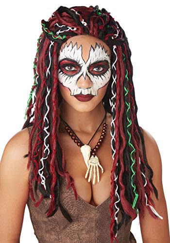 California Costumes Voodoo-Priesterin-Perücke für Damen Halloween-Perücke bunt von California Costumes